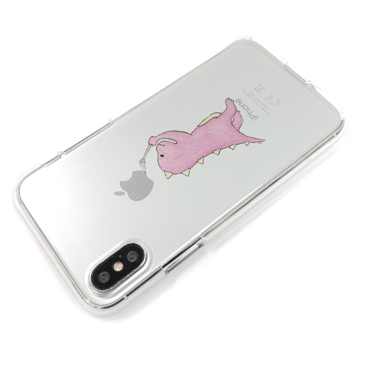 iPhone 11 Pro /  iPhone 11 ケース iPhone XS / X ケース iPhone XR ケース Dparks ソフトクリアケース お絵かきザウルス（ディーパークス）アイフォン カバー 恐竜