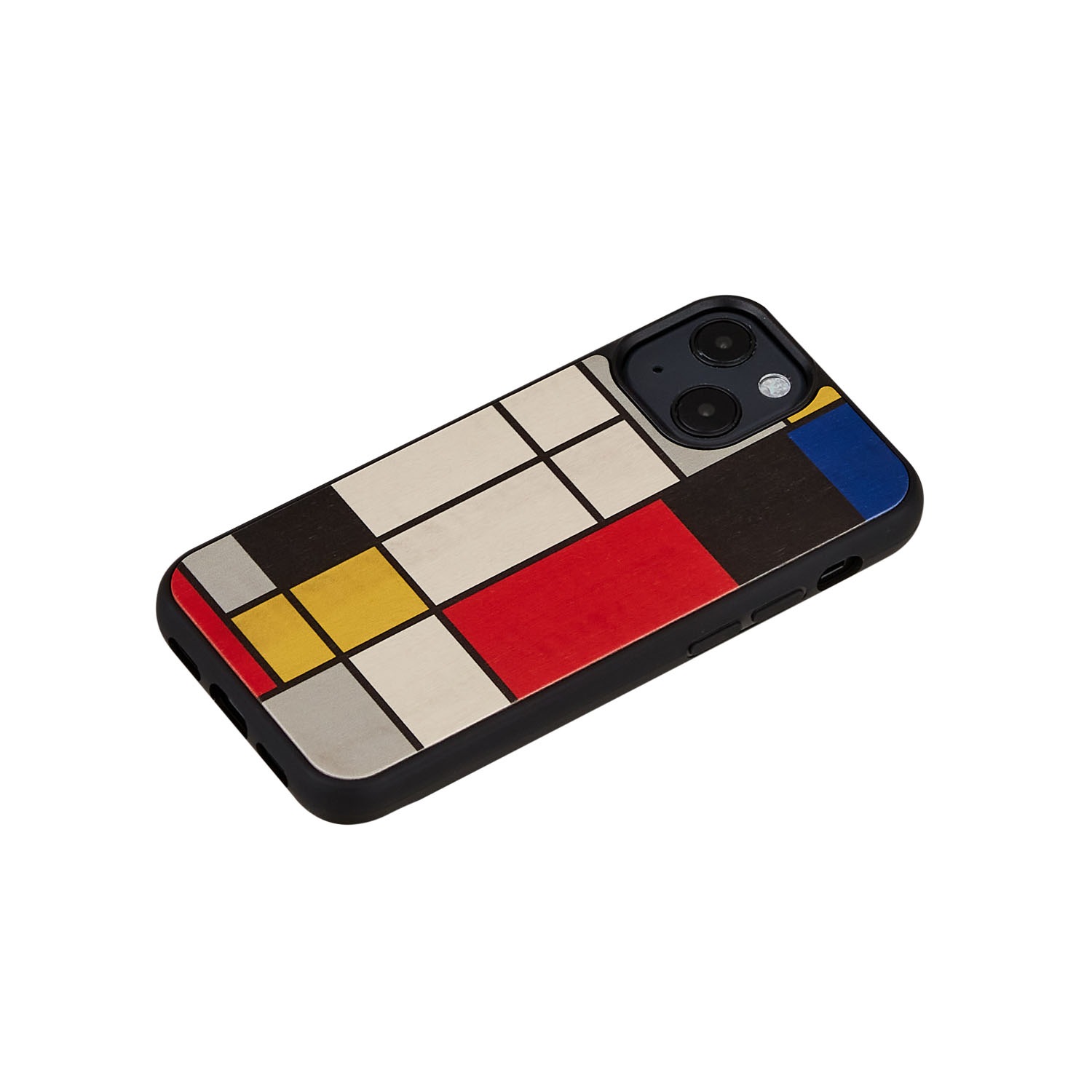 iPhone 13 mini ケース 天然木 バックカバー Man&Wood Mondrian Wood 【 iPhone 12 mini / iPhone 11 Pro 】 木製 背面カバー型 アイフォンケース 