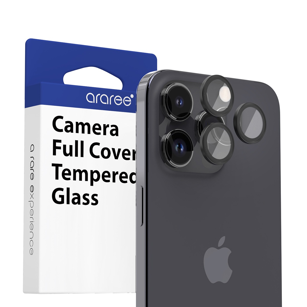 araree [ iPhone 15 Pro / 15 Pro Max 用] core MR カメラ専用強化ガラスフィルム C-SUB CORE メタルリング カメラレンズ 保護フィルム