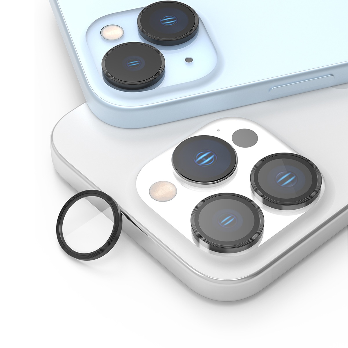 araree [ iPhone 15 Pro / 15 Pro Max 用] core MR カメラ専用強化ガラスフィルム C-SUB CORE メタルリング カメラレンズ 保護フィルム