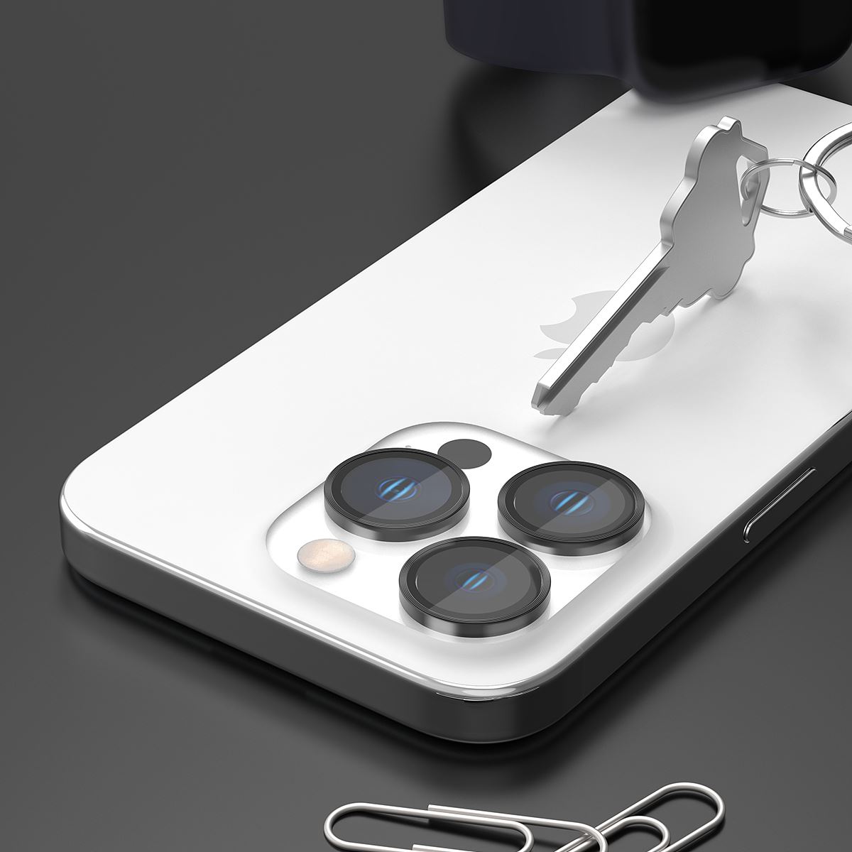 araree [ iPhone 15 Pro / 15 Pro Max 用] core MR カメラ専用強化ガラスフィルム C-SUB CORE メタルリング カメラレンズ 保護フィルム