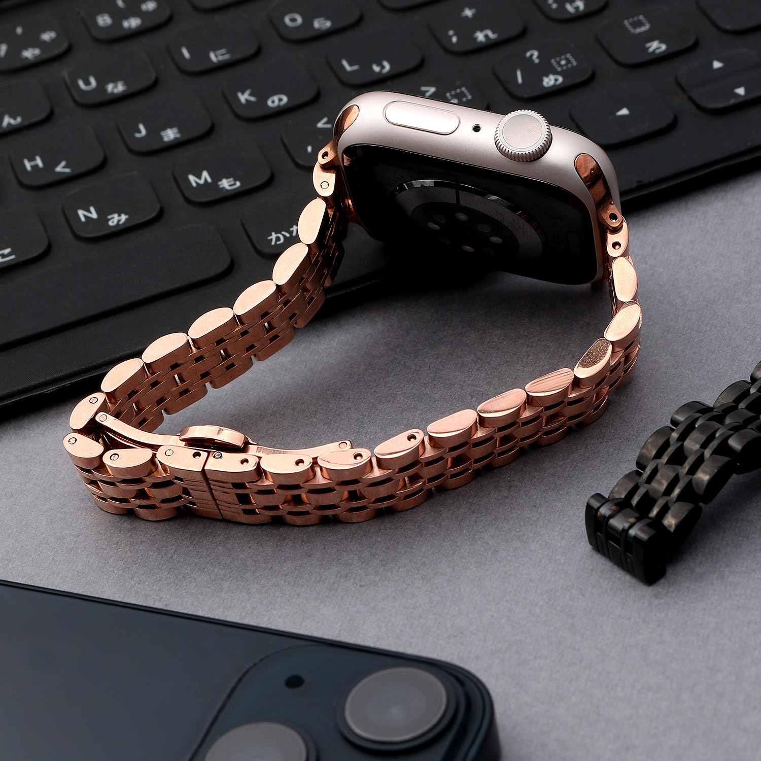 【訳あり アウトレット】 Apple Watch ステンレススチールバンド miak JUBILEE METAL BAND アップルウォッチバンド [ Apple Watch Ultra 49mm, 45-38mm (Series 1-8,SE) ] 