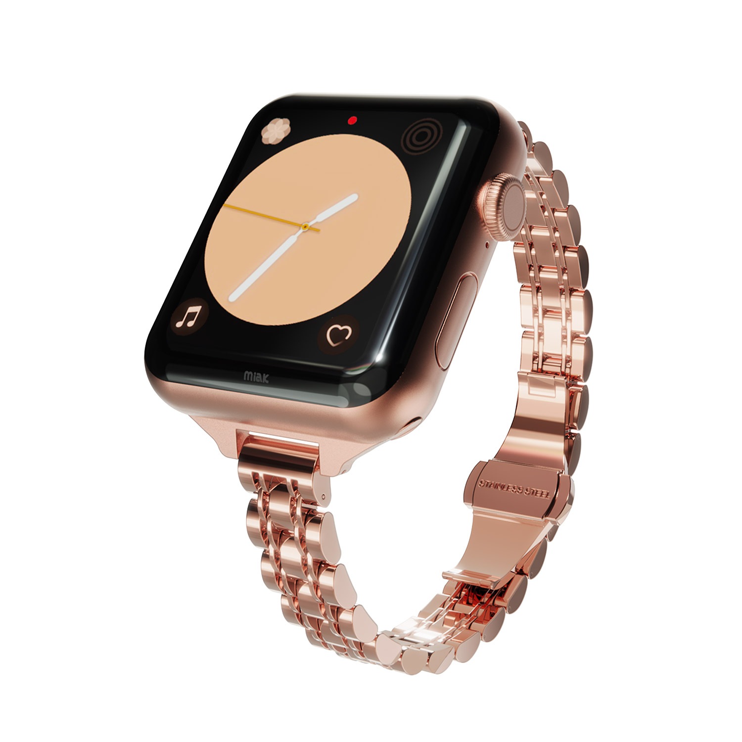 【訳あり アウトレット】 Apple Watch ステンレススチールバンド miak JUBILEE METAL BAND アップルウォッチバンド [ Apple Watch Ultra 49mm, 45-38mm (Series 1-8,SE) ] 