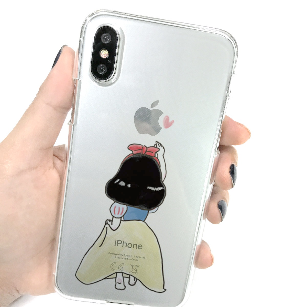 iPhone 11 Pro / iPhone 11 ケース iPhone XS / X ケース iPhone XR ケース Dparks ソフトクリアケース ファンタジー お姫様 アリス （ディーパークス） アイフォン カバー バータイプ