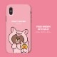 iPhone SE (第3世代) ケース カバー LINE FRIENDS JUNGLE BROWN DUAL GUARD  [iPhone SE3/SE2/11 Pro/11/11 Pro Max/XS/X]