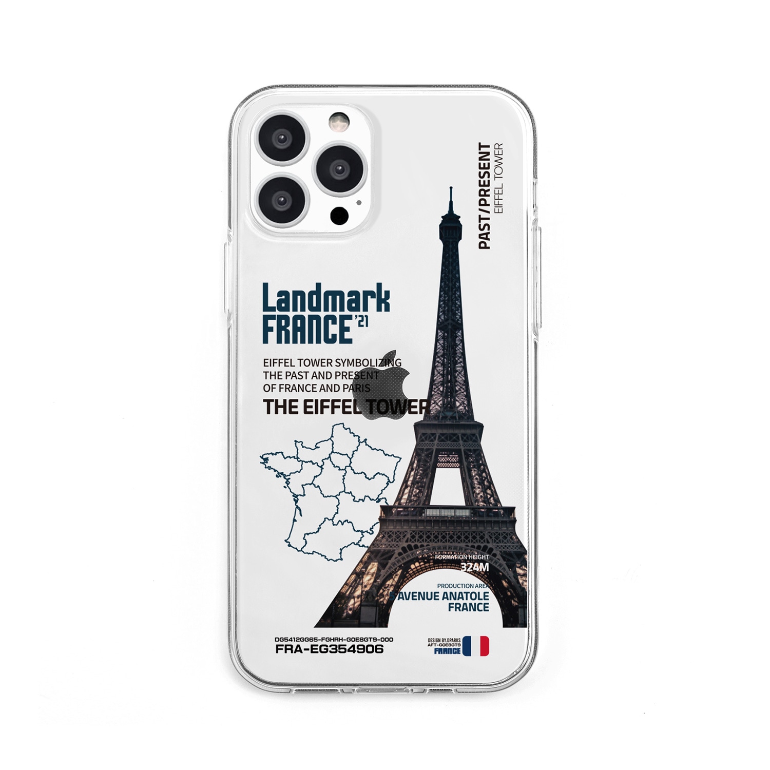 iPhone 13 Pro ケース ソフト クリア バックカバー Dparks LANDMARK 【 iPhone 13 / 13 Pro / iPhone 13 mini 】 背面カバー型 アイフォンケース