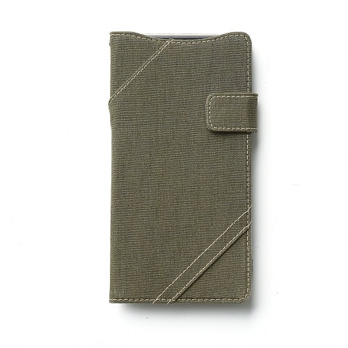 【Xperia Z2】Zenus Cambridge Diary (ケンブリッジダイアリー) ファブリック ポリカーボネート スナップボタン スタンド機能付 卓上ホルダ対応