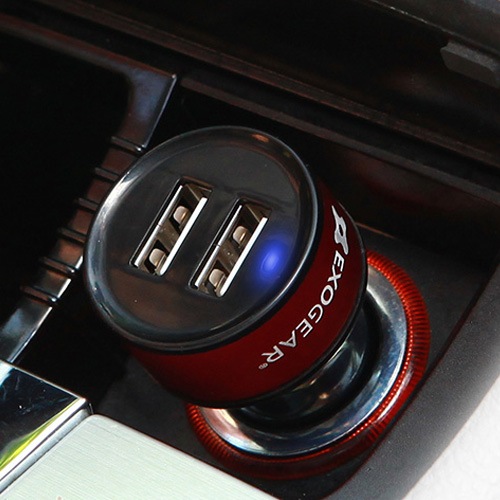 【USBカーチャージャー 2ポート】exogear ExoCharge(エクソチャージ) 2ポート
