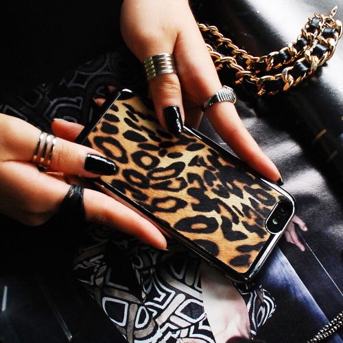 iPhone6s/6 ケース GAZE Leopard Calf Hair Bar（レオパードカーフヘアーバー）アイフォン