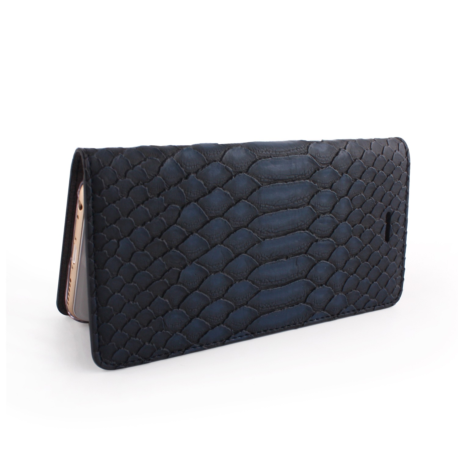 iPhone 14 / 14 Pro / 13 ケース カバー 【手帳型 本革】GAZE Matt Python Diary [for iPhone SE3（第3世代）/SE2（第2世代）/8/7/6s/6]