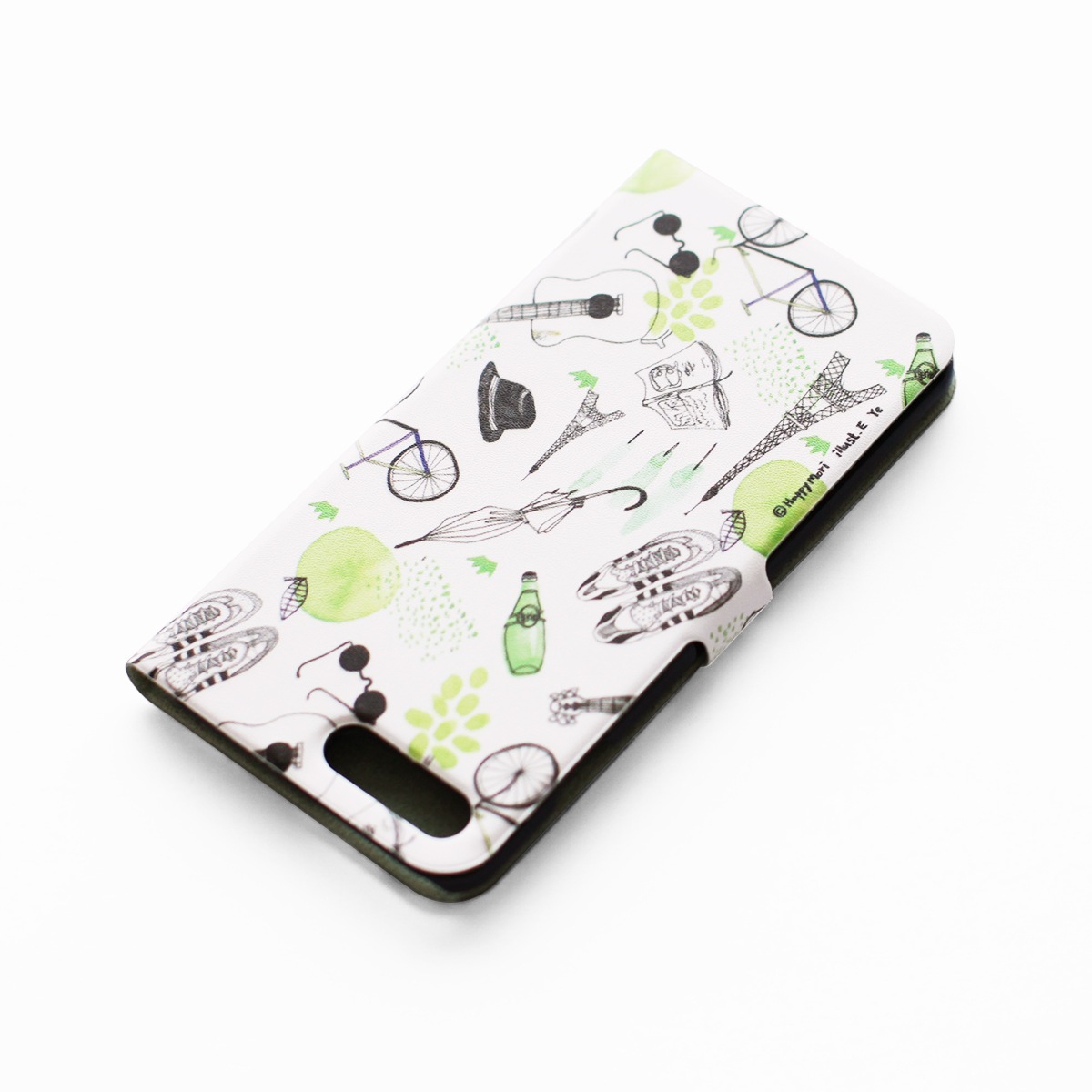 iPhone 8 Plus / 7 Plus ケース 手帳型 Happymori French Cafe Diary （ハッピーモリ フレンチカフェダイアリー）アイフォン カバー