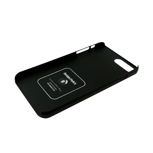 iPhone 8 Plus / 7 Plus ケース Dparks ブラックケース ストライプ パグ（ディーパークス）アイフォン カバー イヌ