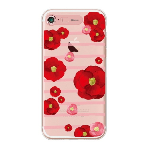 iPhone SE 第2世代 se2 ケース iPhone 8 / 7イルミネーションケース SG Clear Soft フラワー（エスジー クリアソフト)光る アイフォン カバー お花