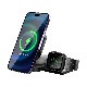 HACRAY 3in1 折りたたみ式 ワイヤレス充電 スタンド 持ち運び MagSafe対応 for iPhoneｘApple WatchｘAirPodsｘAndroid