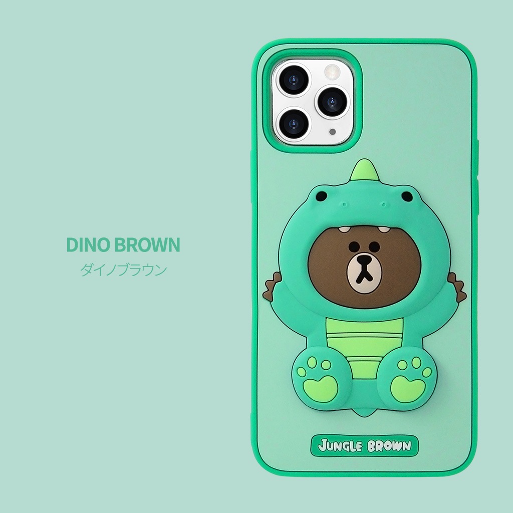 iPhone 11 Pro ケース カバー LINE FRIENDS SILICON  [iPhone 11 Pro/11/XS/X]