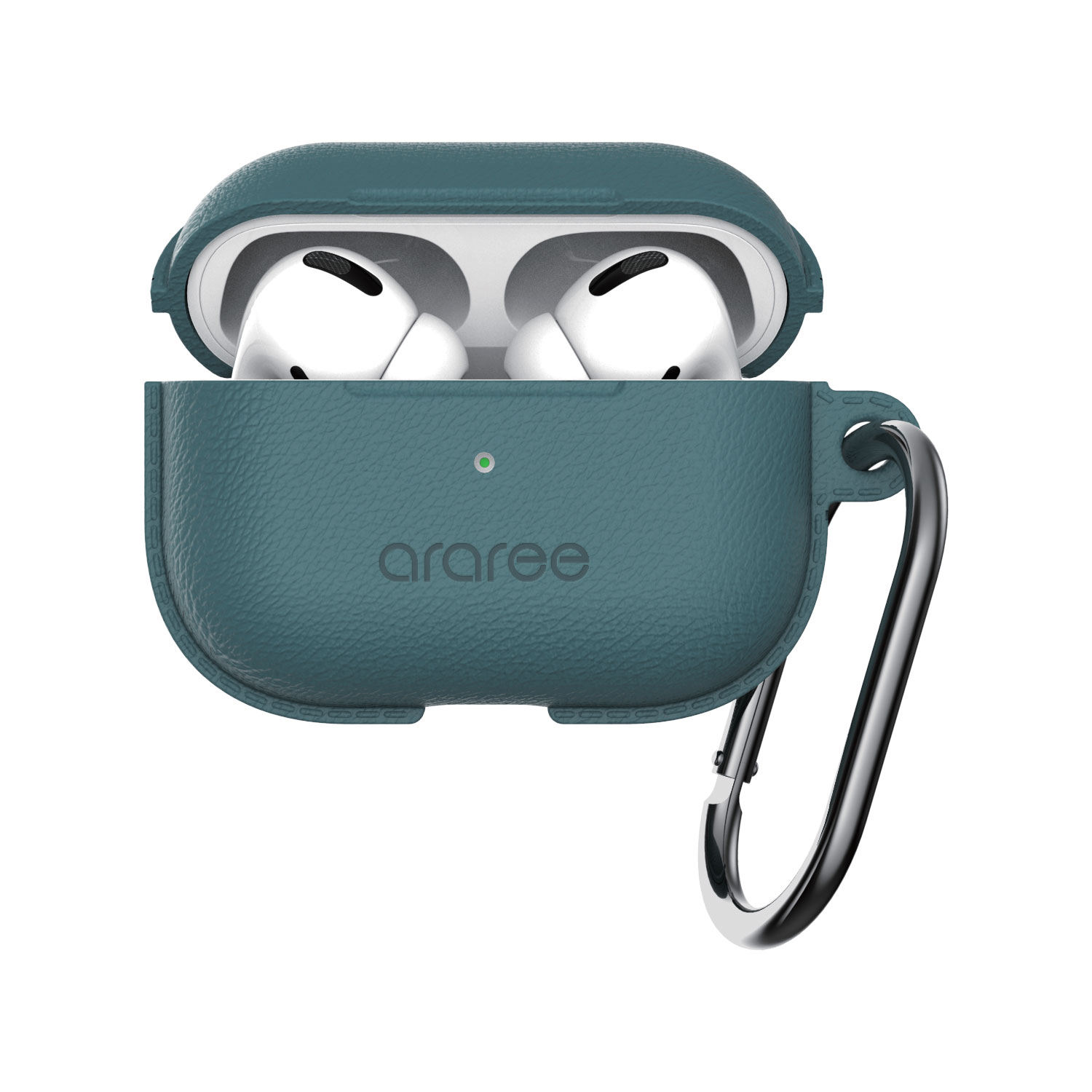 araree AirPods Pro 2（第1・2世代）ケース POPS 保護ケース 吸盤設計蓋 シリコンカバー カラビナ付き