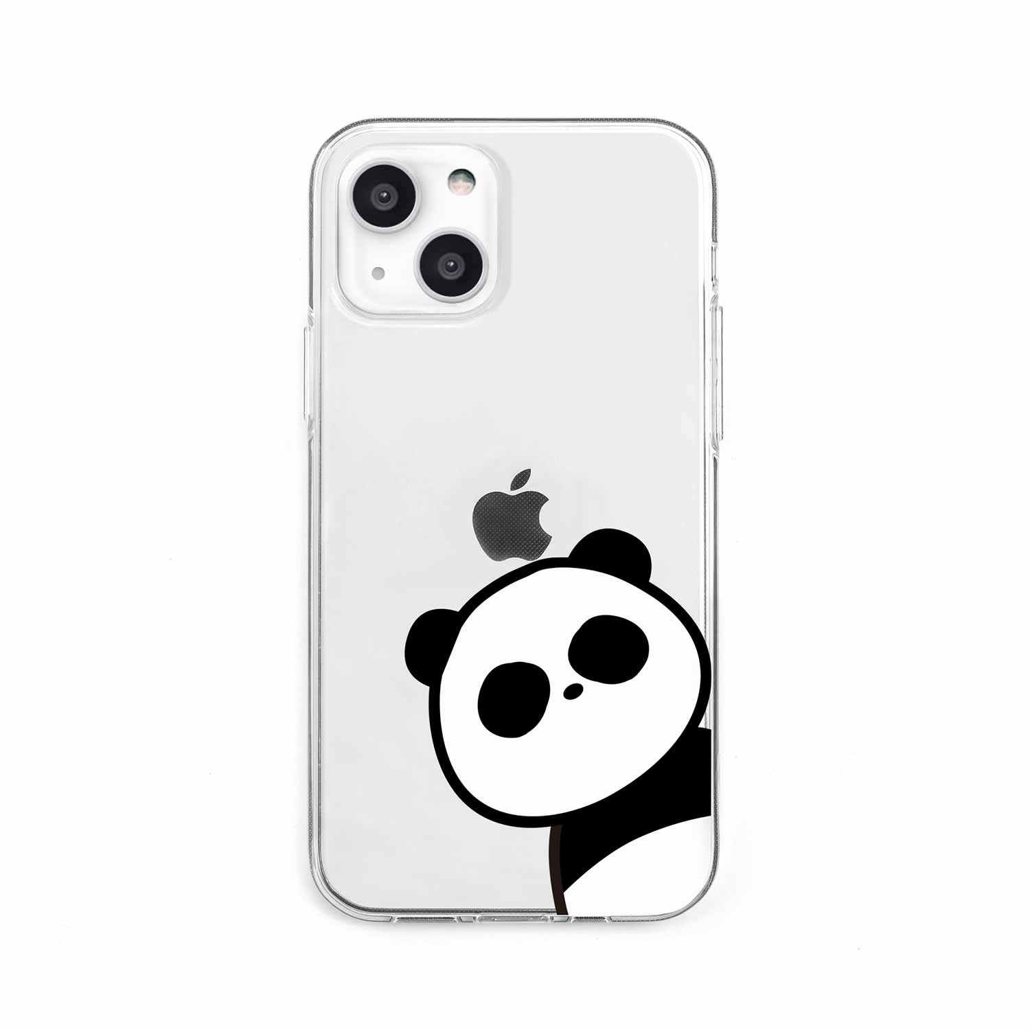 iPhone SE3 ケース カバー ソフト クリア バックカバー Dparks ワニとパンダ 【 iPhone 13 / 13 Pro / iPhone 13 mini / iPhone SE (第3/2世代)、、iPhone 8 / 7 】 背面カバー型 アイフォンケース