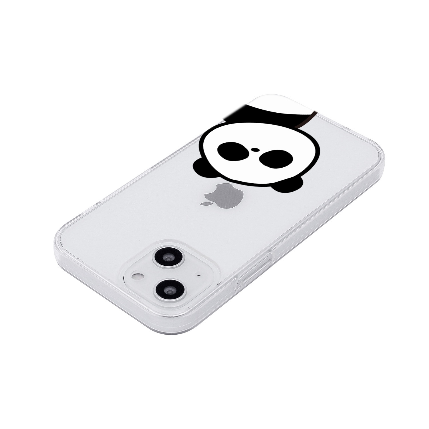 iPhone SE3 ケース カバー ソフト クリア バックカバー Dparks ワニとパンダ 【 iPhone 13 / 13 Pro / iPhone 13 mini / iPhone SE (第3/2世代)、、iPhone 8 / 7 】 背面カバー型 アイフォンケース