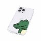 iPhone SE3 ケース カバー ソフト クリア バックカバー Dparks ワニとパンダ 【 iPhone 13 / 13 Pro / iPhone 13 mini / iPhone SE (第3/2世代)、、iPhone 8 / 7 】 背面カバー型 アイフォンケース