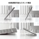 araree FLEXIELD SP for iPad Pro/Air ペンホルダー付きスタンドケース [折りたたみ式スタンド 背面カバー型 衝撃吸収]
