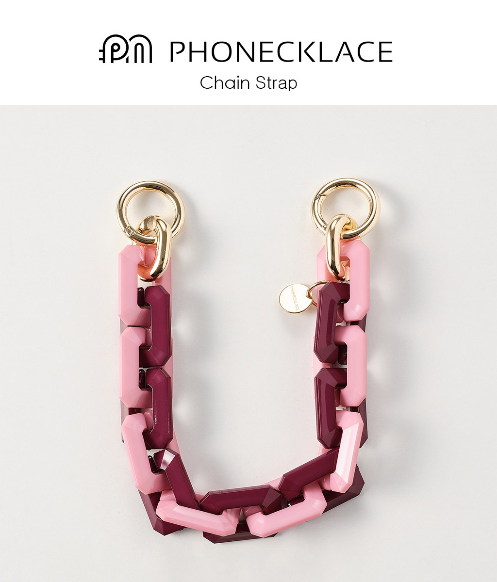 PHONECKLACE ハンドチェーンストラップ コンビ スマホiPhone用