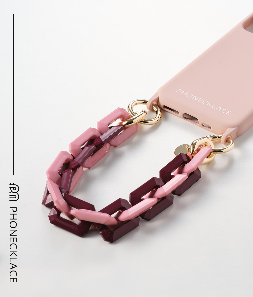PHONECKLACE ハンドチェーンストラップ コンビ スマホiPhone用