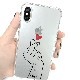 iPhone XS / X ケース Dparks ソフトクリアケース 指ハート（ディーパークス ユビハート）アイフォン カバー
