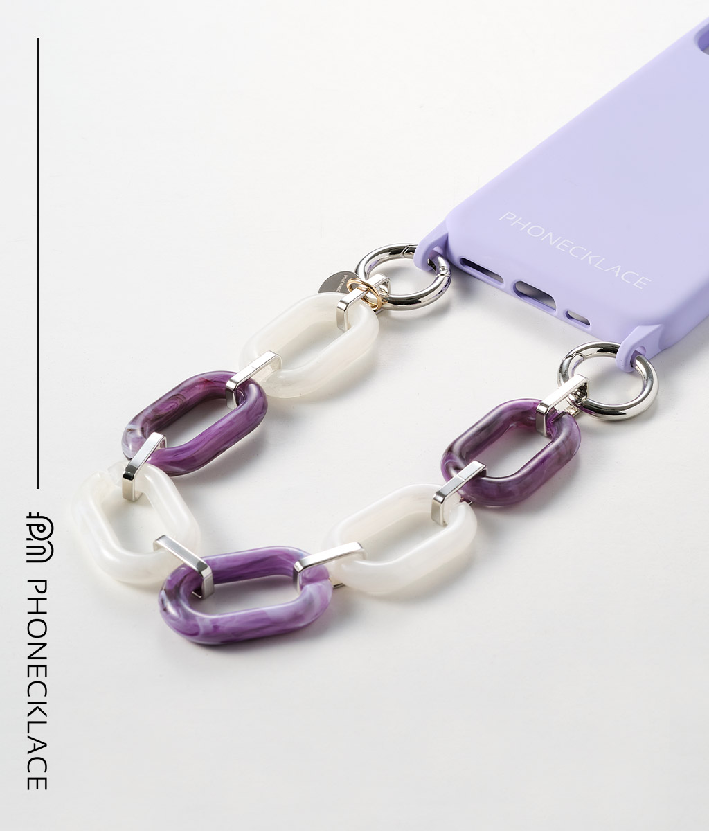 PHONECKLACE ハンドチェーンストラップ ツートーン スマホiPhone用