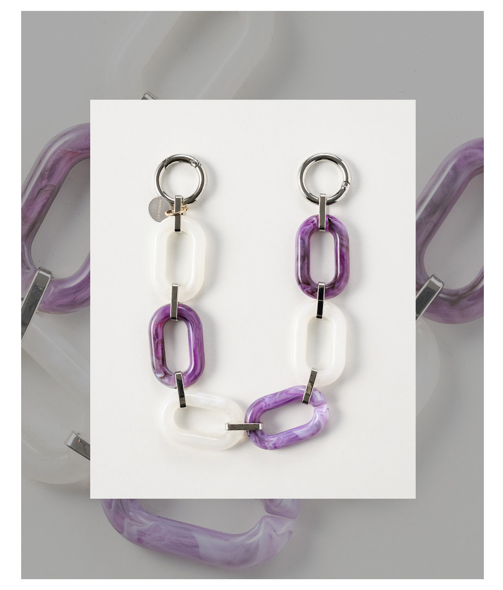 PHONECKLACE ハンドチェーンストラップ ツートーン スマホiPhone用