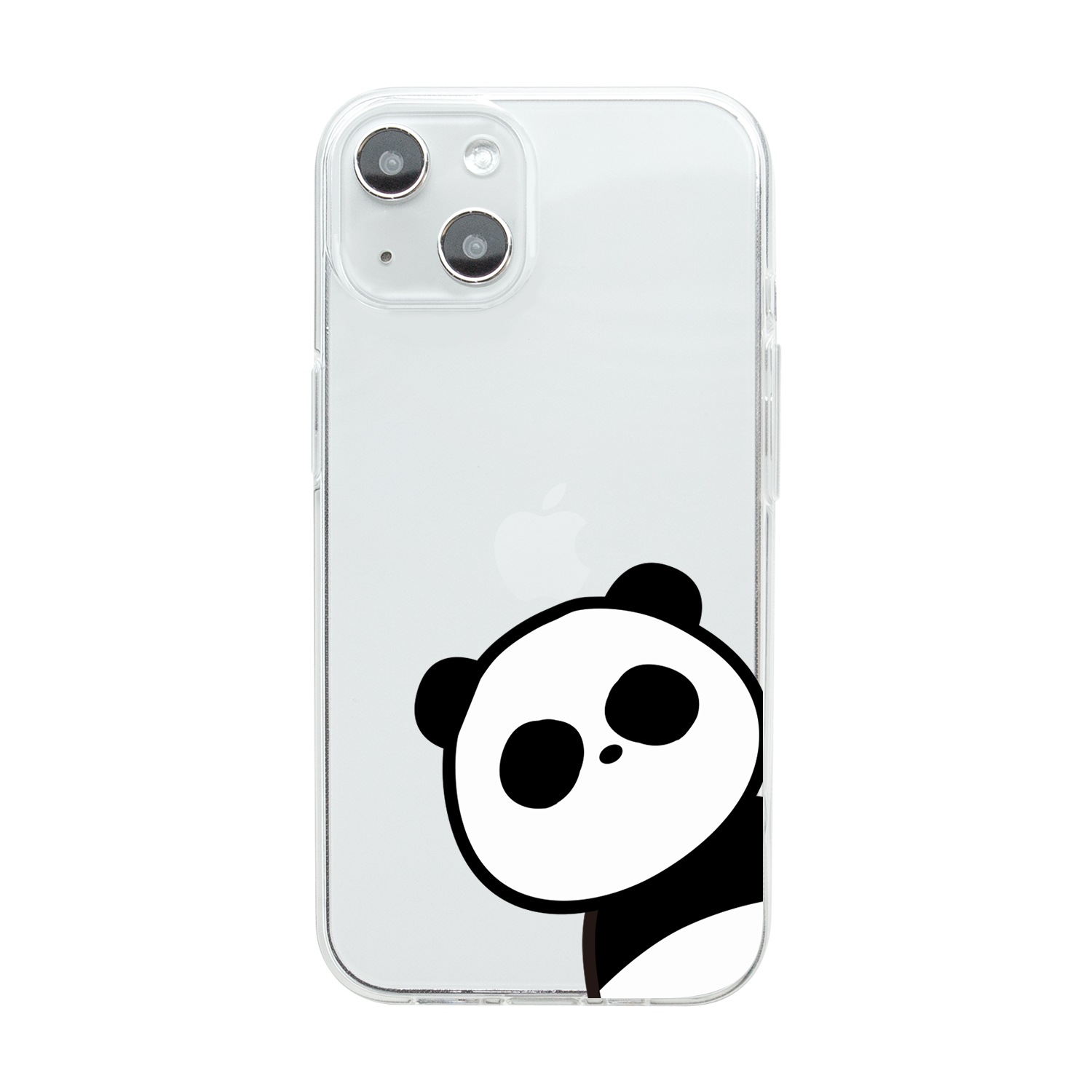 Dparks [ iPhone 14 / 14 Pro ] ソフトクリアケース かわいいキャラクター ワニとパンダ