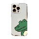 Dparks [ iPhone 14 / 14 Pro ] ソフトクリアケース かわいいキャラクター ワニとパンダ