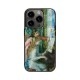 ikins [ iPhone 15 / 15 Pro 用] 天然貝ケース ピアノに寄る少女たち 光沢 パール ルノワール 名画