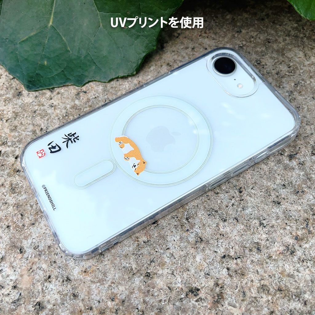 [iPhone 16e 用] しばたさん MagSafe対応 クリアケース 公式ライセンス品