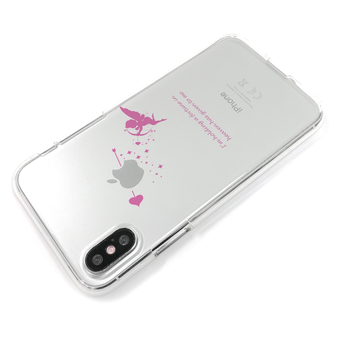 iPhone XS / X ケース Dparks ソフトクリアケース キューピッド（ディーパークス）アイフォン カバー