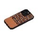 iPhone 13 Pro ケース 天然木 バックカバー Man&Wood Browny Check 【 iPhone 13 / 13 Pro / iPhone 12 Pro / 12 / iPhone11】 木製 背面カバー型 アイフォンケース 