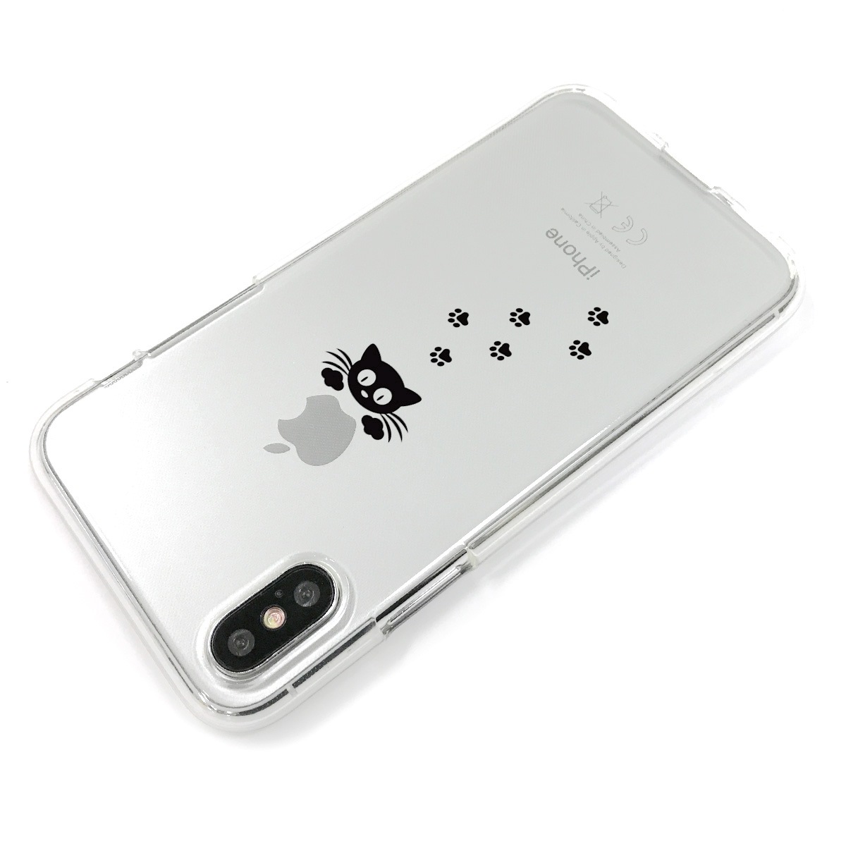 iPhone XS / X ケース Dparks ソフトクリアケース 泥棒ネコ（ディーパークス）アイフォン カバー