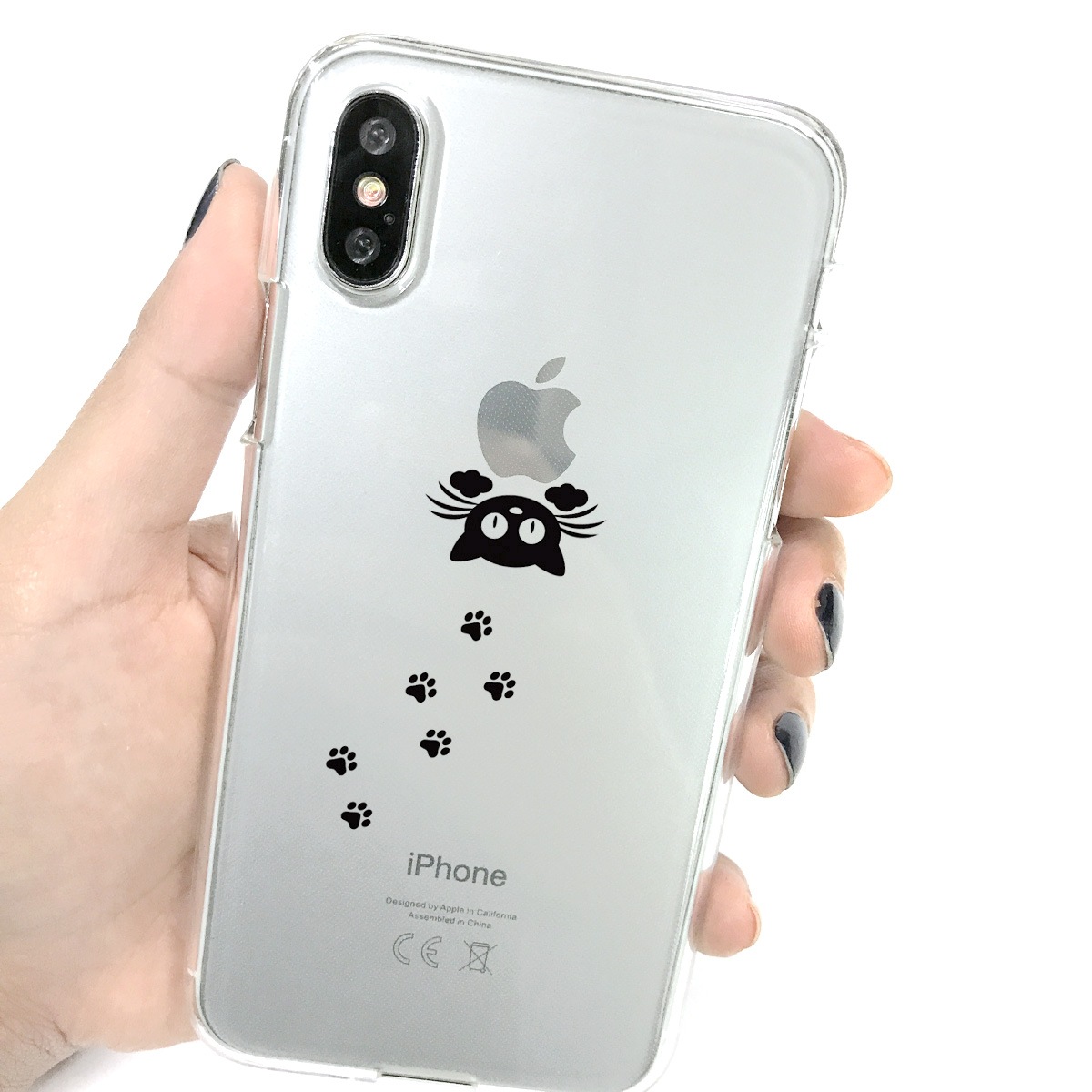iPhone XS / X ケース Dparks ソフトクリアケース 泥棒ネコ（ディーパークス）アイフォン カバー