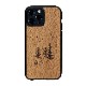 iPhone 13 Pro Max ケース 天然木 バックカバー Man&Wood camp 木製 背面カバー型 アイフォンケース