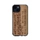iPhone 13 ケース 天然木 バックカバー Man&Wood Life is… 木製 背面カバー型 アイフォンケース