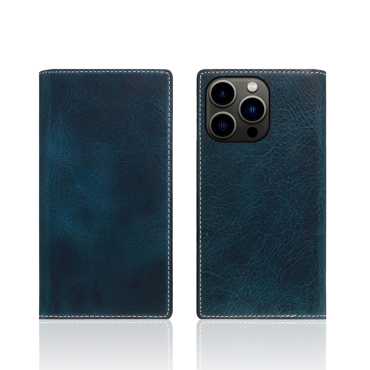 iPhone 13 / 13 Pro レザーケース SLG Design Badalassi Wax case 【手帳型 / 本革 / イタリアン ベジタブ 革】 