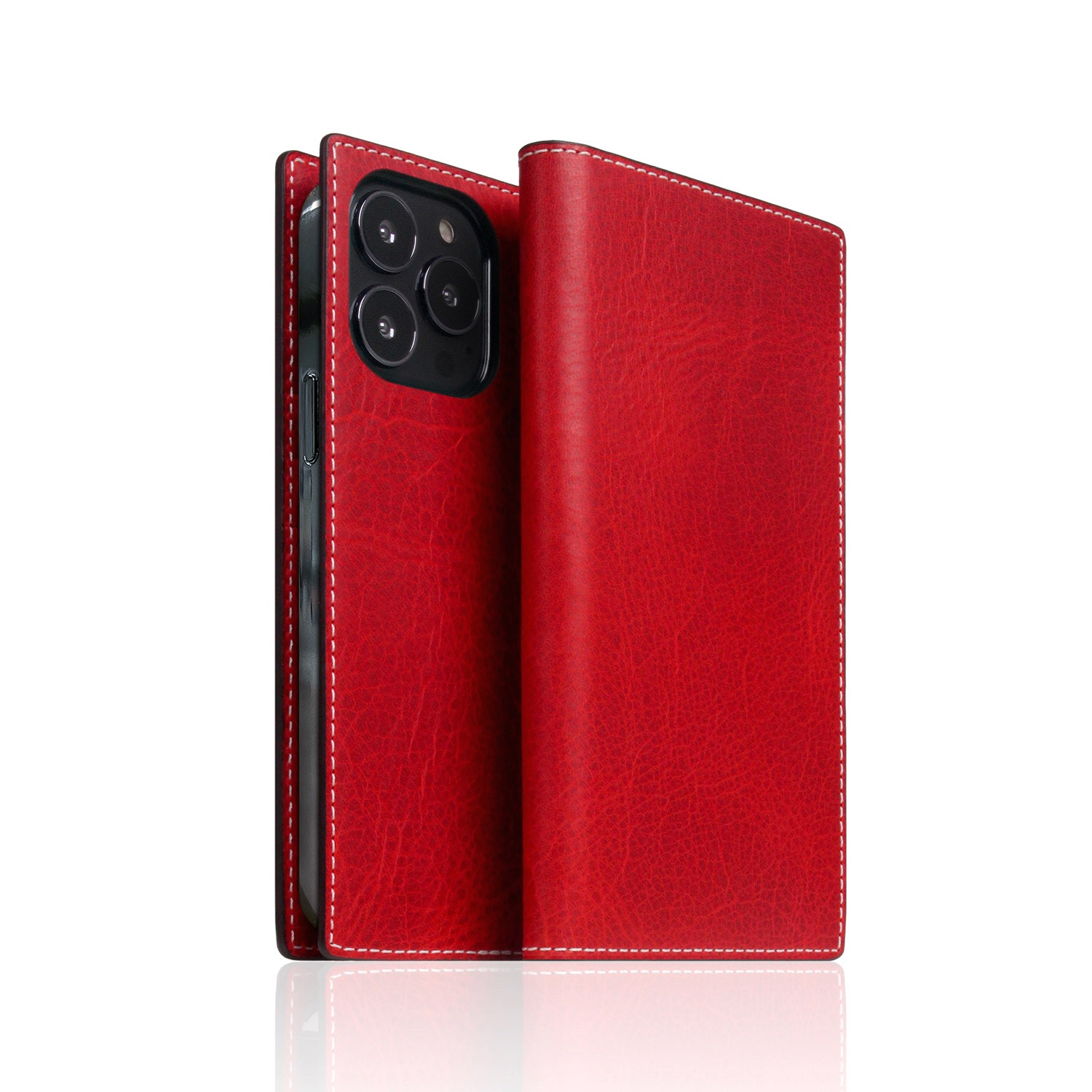 iPhone 13 / 13 Pro レザーケース SLG Design Badalassi Wax case 【手帳型 / 本革 / イタリアン ベジタブ 革】 