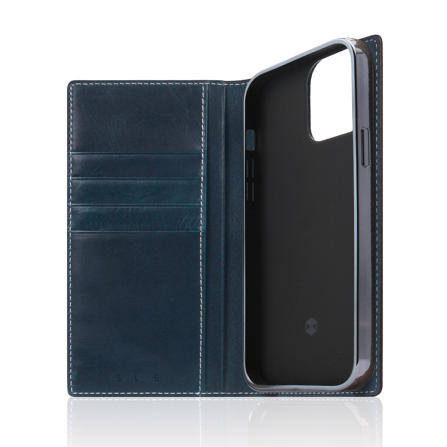 iPhone 13 / 13 Pro レザーケース SLG Design Badalassi Wax case 【手帳型 / 本革 / イタリアン ベジタブ 革】 