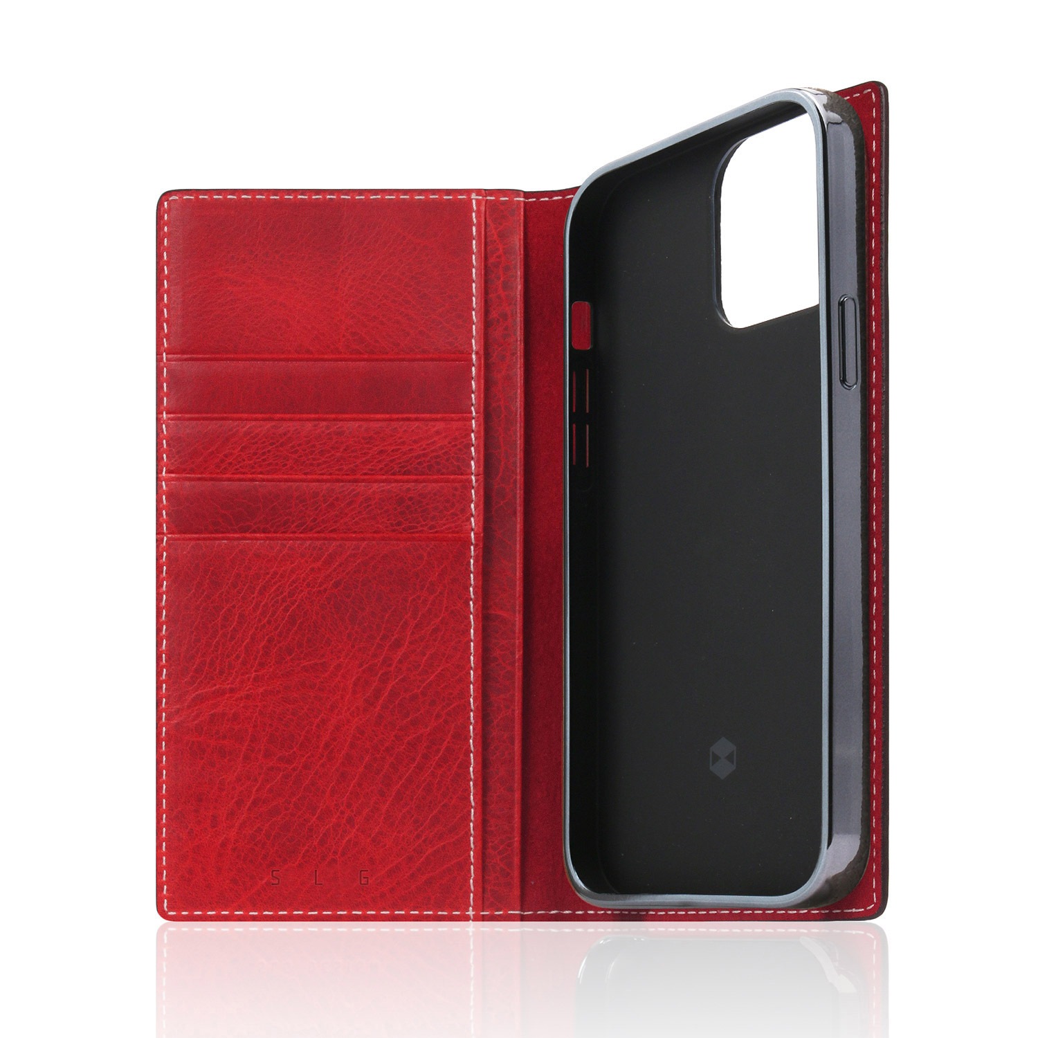 iPhone 13 / 13 Pro レザーケース SLG Design Badalassi Wax case 【手帳型 / 本革 / イタリアン ベジタブ 革】 