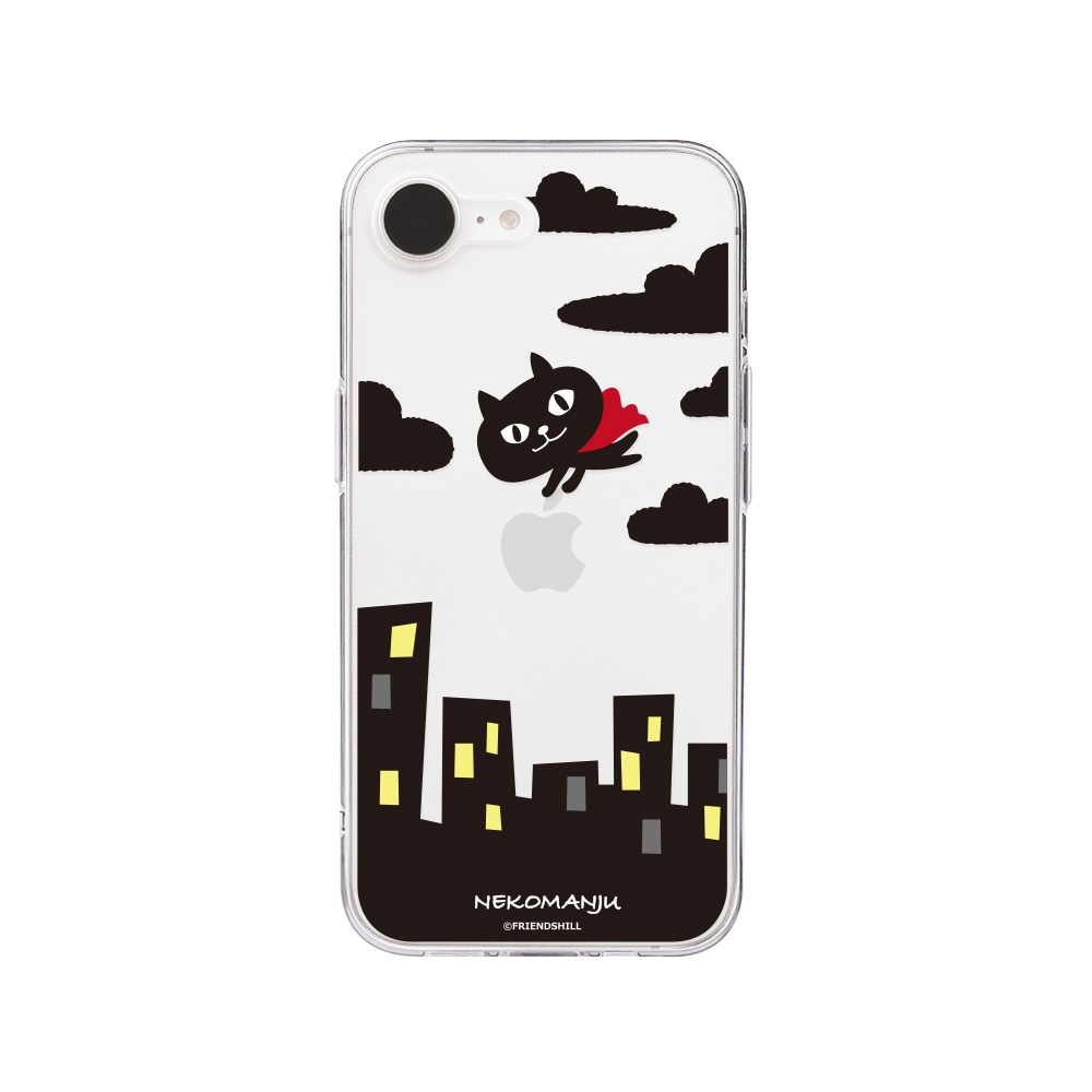 [iPhone 16e 用] ネコマンジュウ ソフト クリアケース 公式ライセンス品