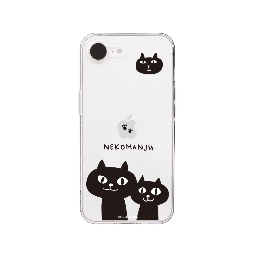 [iPhone 16e 用] ネコマンジュウ ソフト クリアケース 公式ライセンス品
