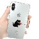 iPhone 11 Pro /  iPhone 11 ケース iPhone XS / X ケース iPhone XR ケース Dparks ソフトクリアケース 糸電話ネコ（ディーパークス）アイフォン カバー