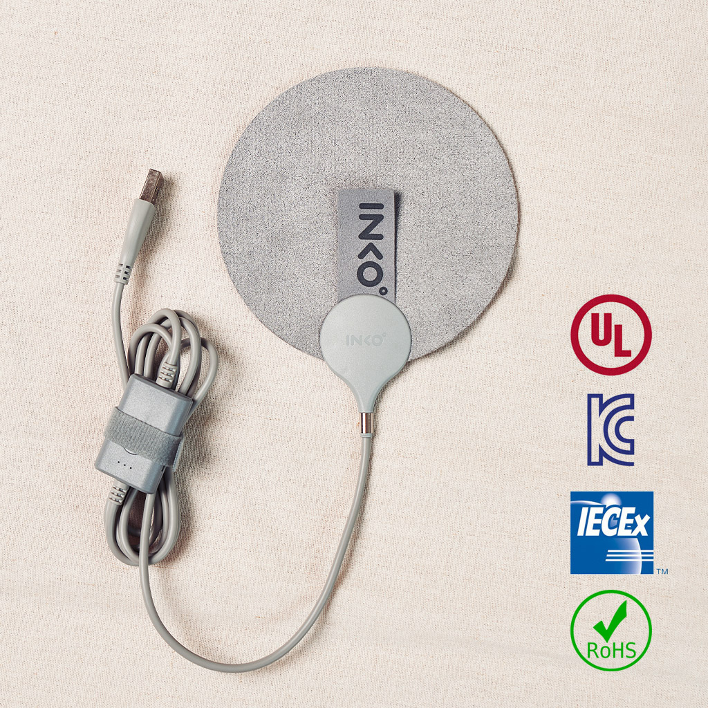 【テレビ紹介で話題】INKO インクで温める ポケットヒーター USB Hand Warmer（ハンドウォーマー）スエード あたたかグッズ