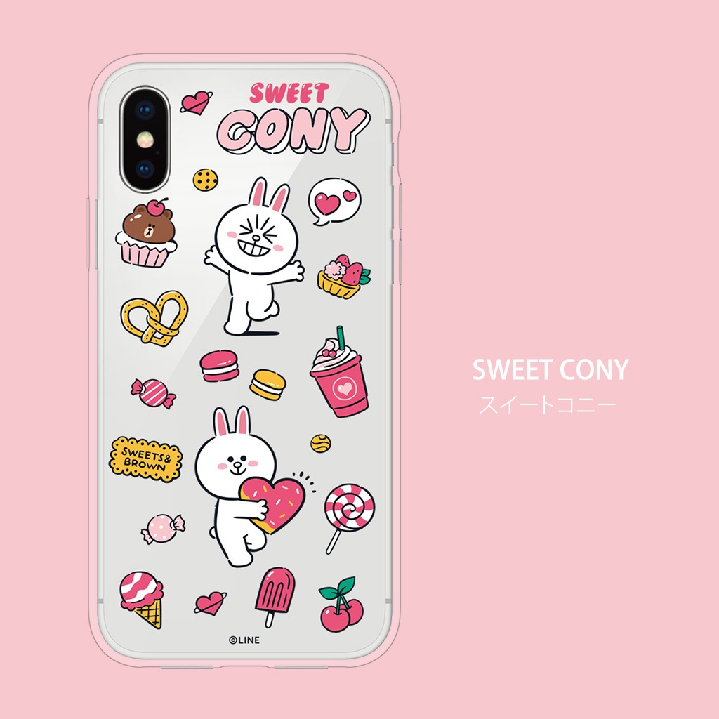 iPhone SE (第3世代) ケース カバー LINE FRIENDS MY FAVORITE THINGS [iPhone SE3/SE2/XS/X/8/7/8 Plus/7 Plus]