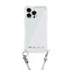 iPhone SE3 ケース スマホショルダー クリア バックカバー Phonecklace ロープショルダーストラップ付き 【 iPhone 13/13 Pro/12 Pro/12/12 mini/SE (第3/2世代)/8/7 】