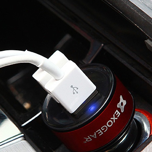 【USBカーチャージャー 2ポート】exogear ExoCharge(エクソチャージ) 2ポート